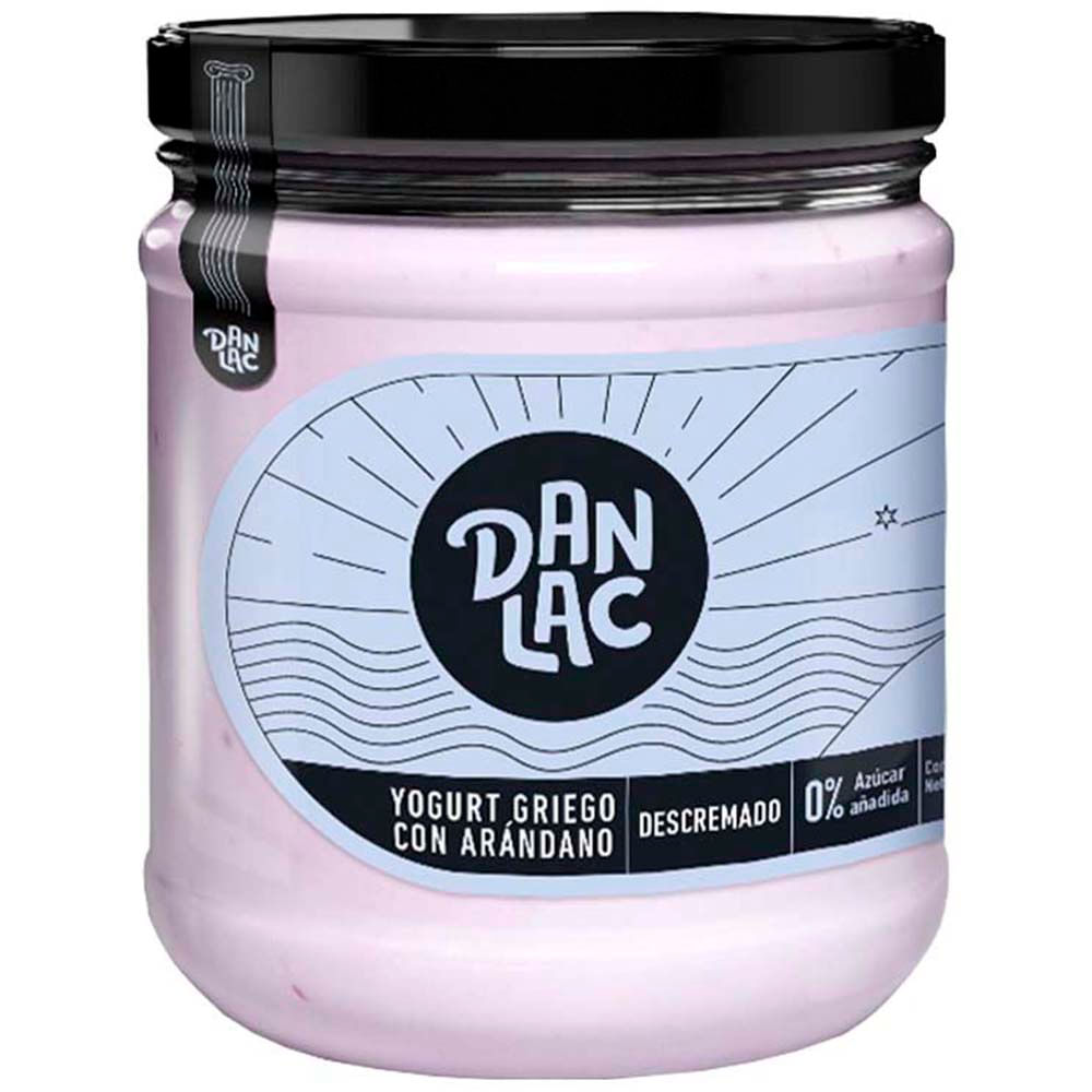 Yogurt Griego Descremado DANLAC con Arándanos Frasco 420g