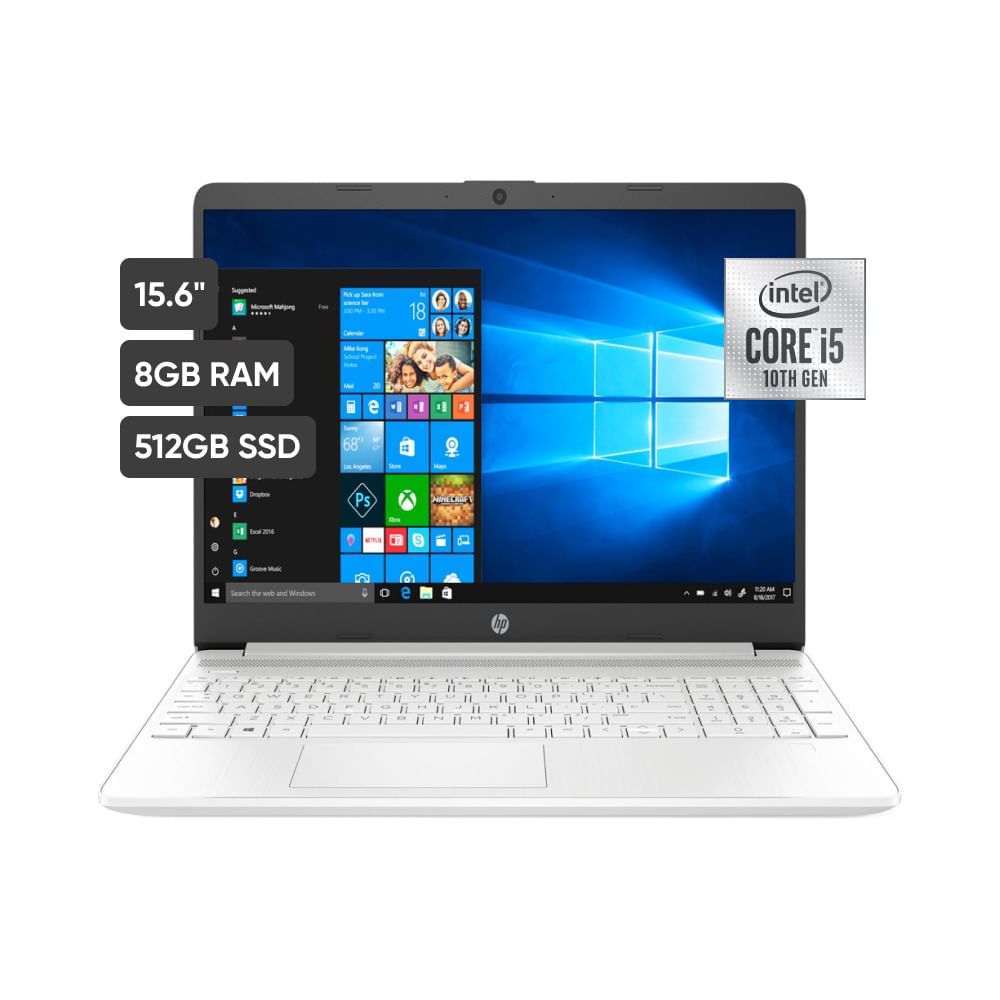 Notebook HP 15-DW1066LA 15" Intel Ci5 8GB 512GB SSD