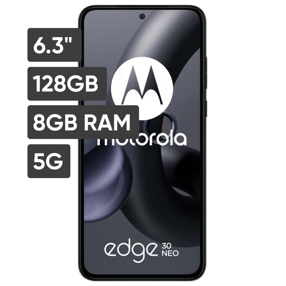 Smartphone MOTOROLA EDGE 30 Neo 6.3" 8GB 128GB 64MP+13MP Negro