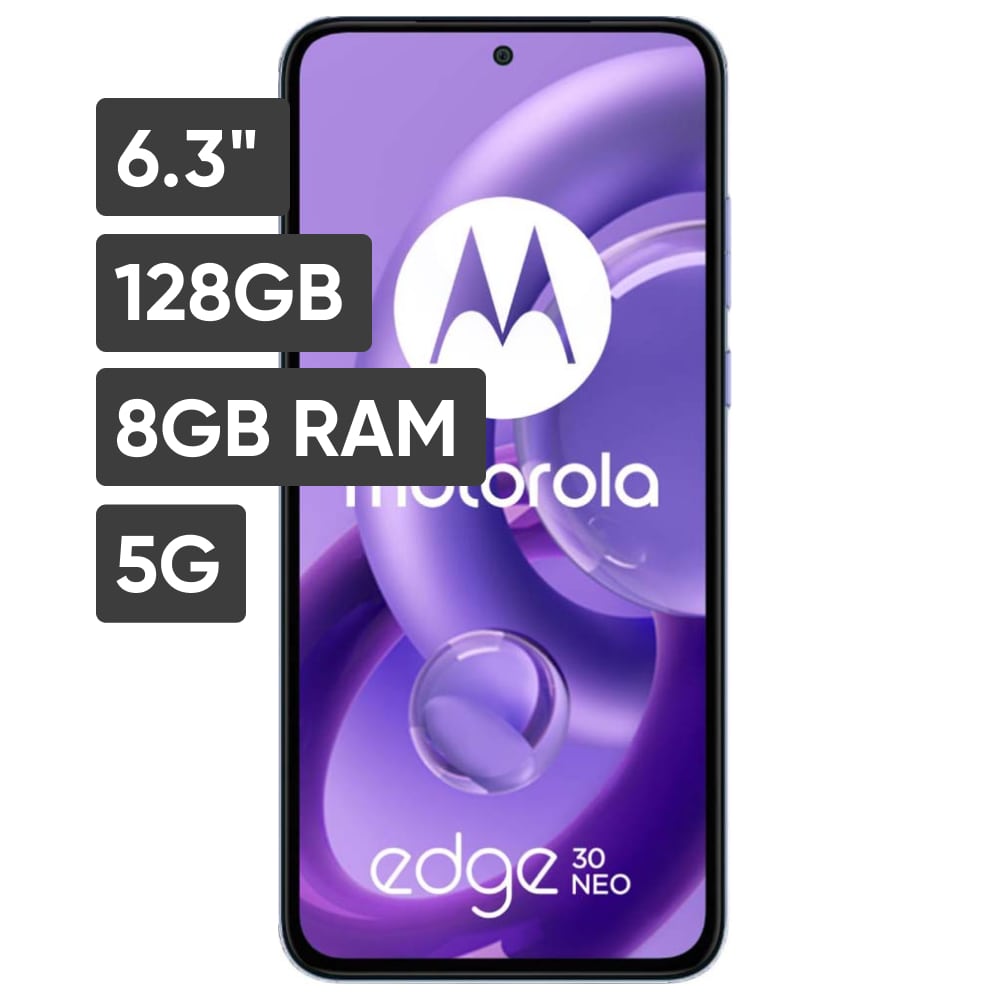 Smartphone MOTOROLA EDGE 30 Neo 6.3" 8GB 128GB 64MP+13MP Morado