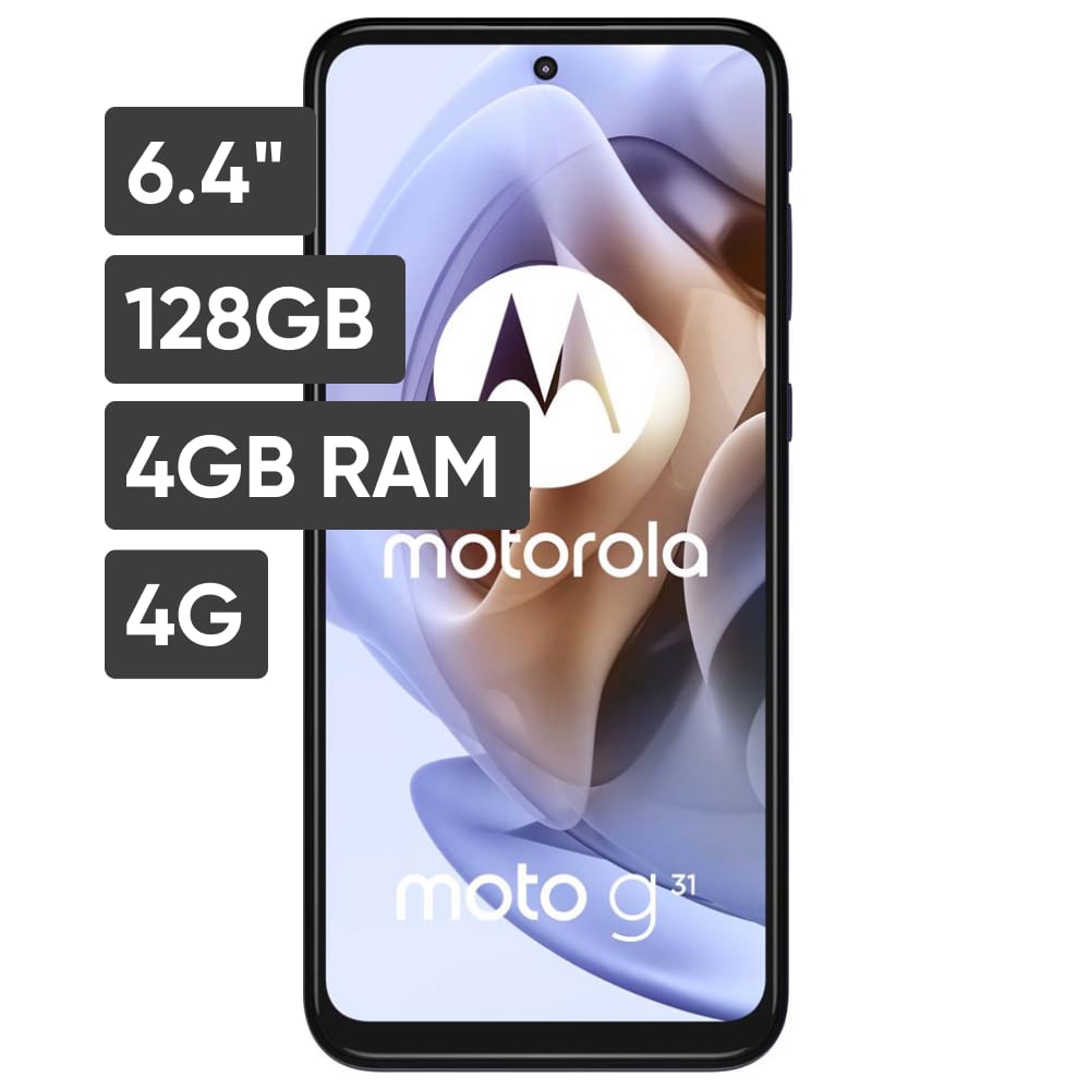 Smartphone MOTOROLA G31 6.4" 4GB 128GB 50MP+8MP+2MP Gris