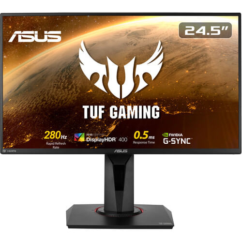 Asus TUF Gaming VG258QM 24.5 "16: 9 G-Sync 280 Hz HDR TN Gaming Monitor