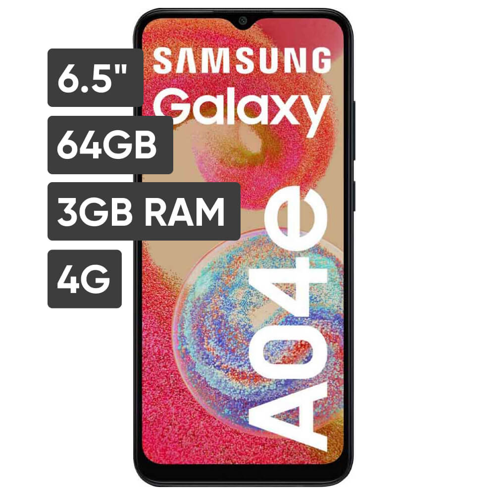Smartphone SAMSUNG Galaxy A04 E 6.5" 3GB 64GB Negro