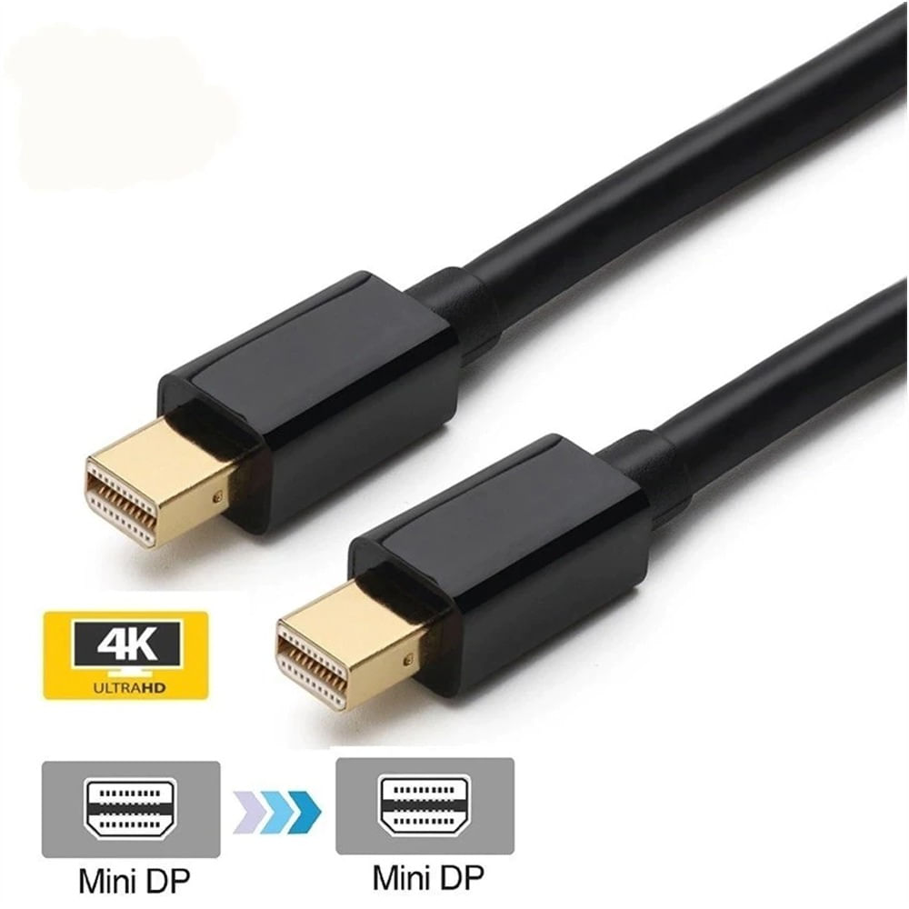 Cable Mini Displayport a Mini Displayport Netcom PVC 1.8 Metros 4k