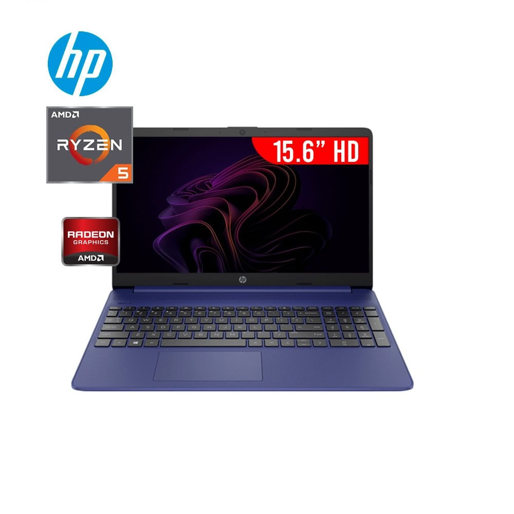 Laptop 15.6" HP 15-ef2511la AMD Ryzen 5 5500U HD 1366 x 768 Azul Índigo W11 Home