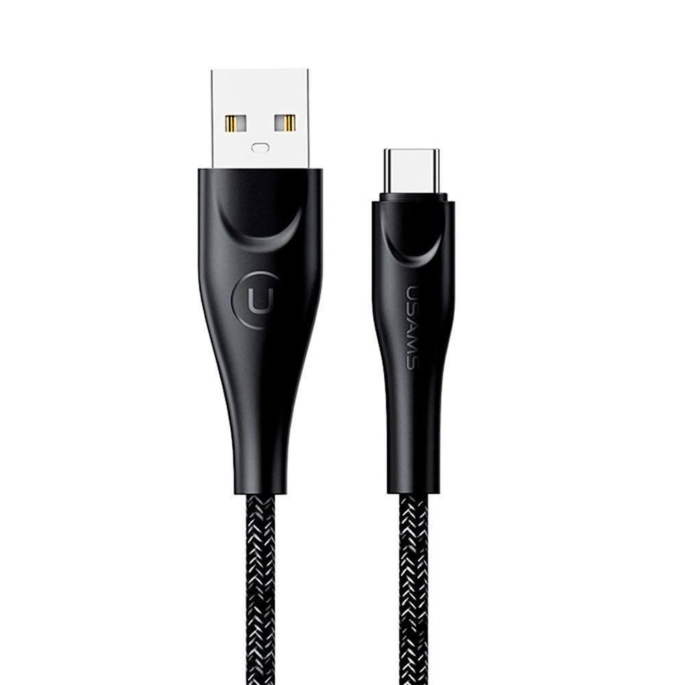 Cable Usams U41 Tejido USB a TypeC 1m Negro