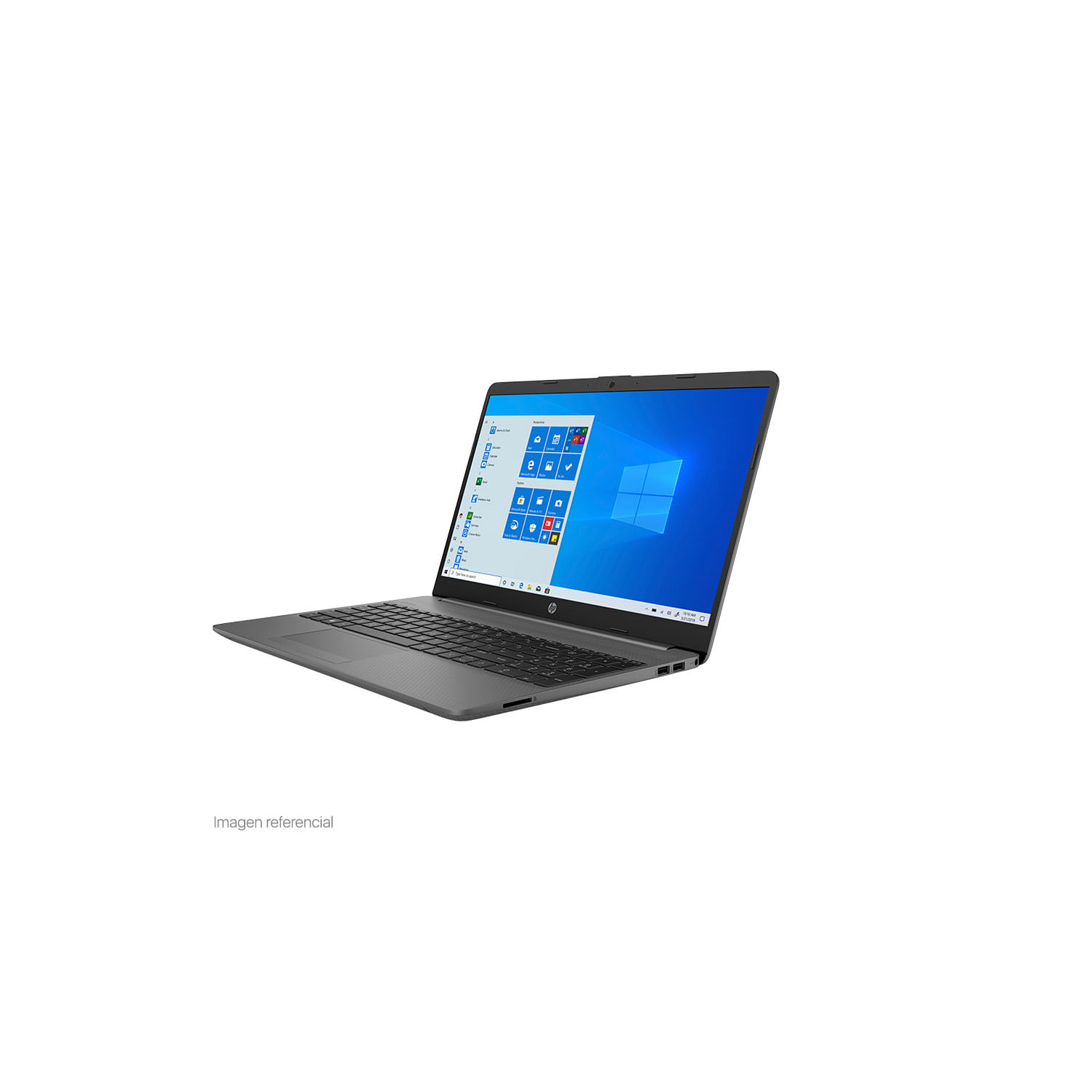 Laptop HP Intel Core i3-10110U 15.6"HD ,Windows 11, RAM 4GB,SSD 256GB ,10 GEN 15-dw1085la Griss