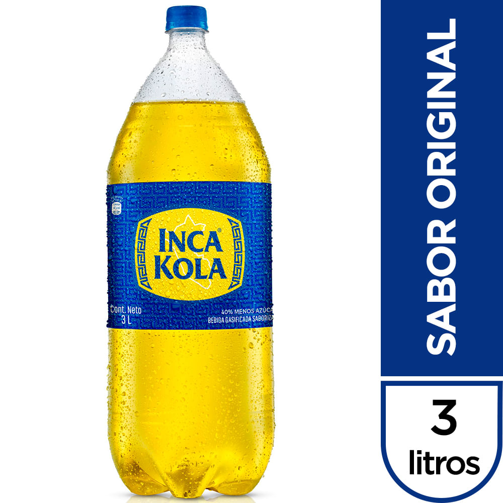 Gaseosa INCA KOLA Sabor Original Botella 3L