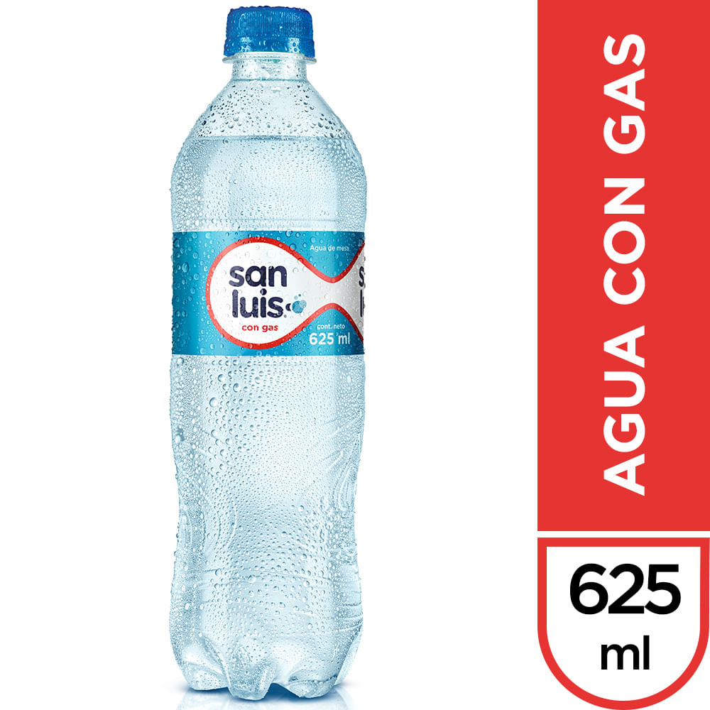 Agua Mineral SAN LUIS Con Gas Botella 625ml