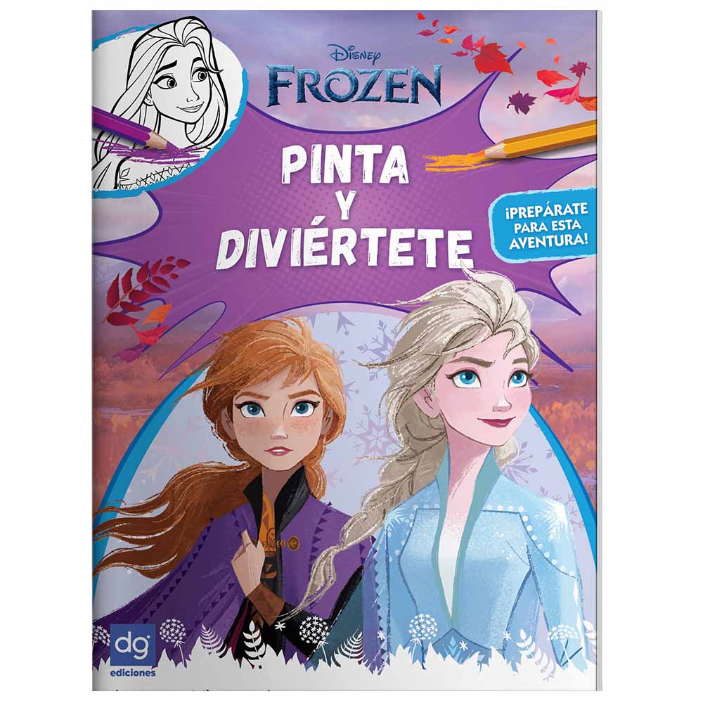 Libro Infantil DISTRIBUIDORA GRÁFICA Pinta y Diviertete con Frozen