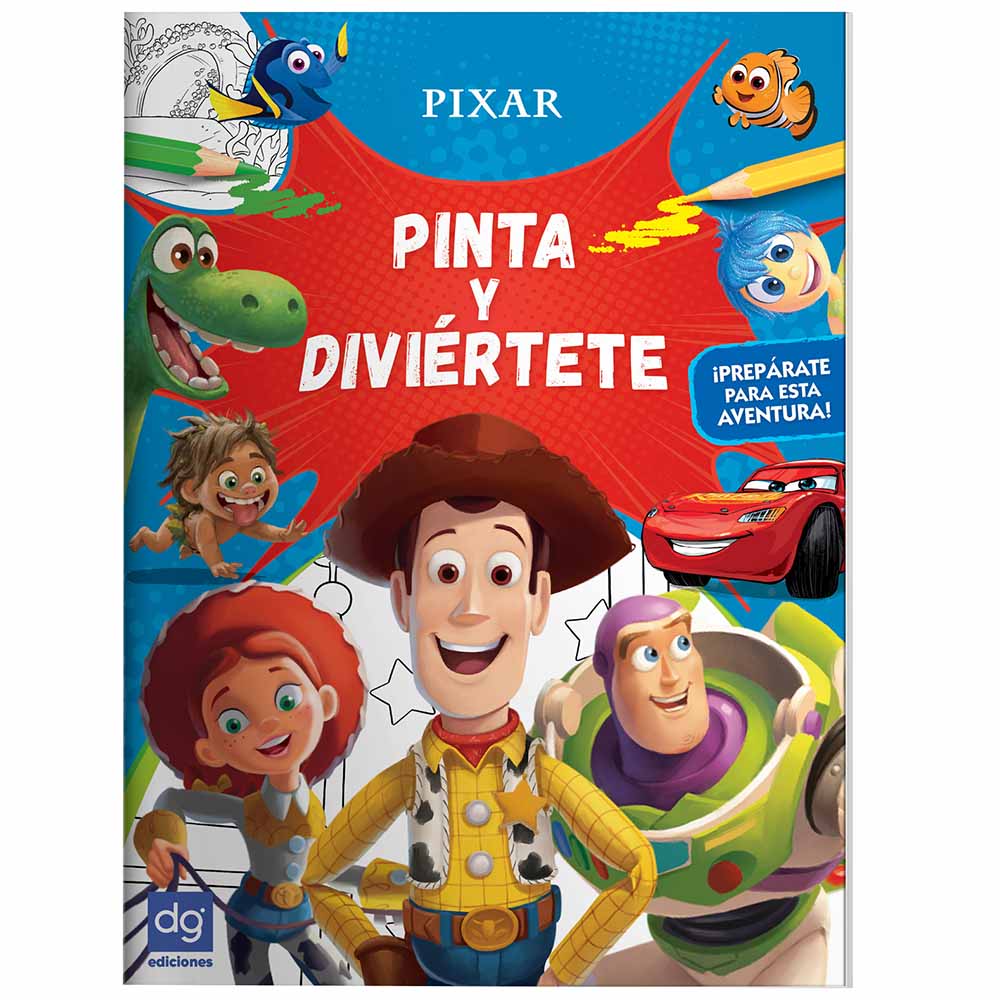 Libro Infantil DISTRIBUIDORA GRÁFICA Pinta y Diviertete con Pixar