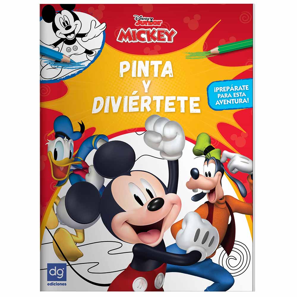 Libro Infantil DISTRIBUIDORA GRÁFICA Pinta y Diviertete con Mickey