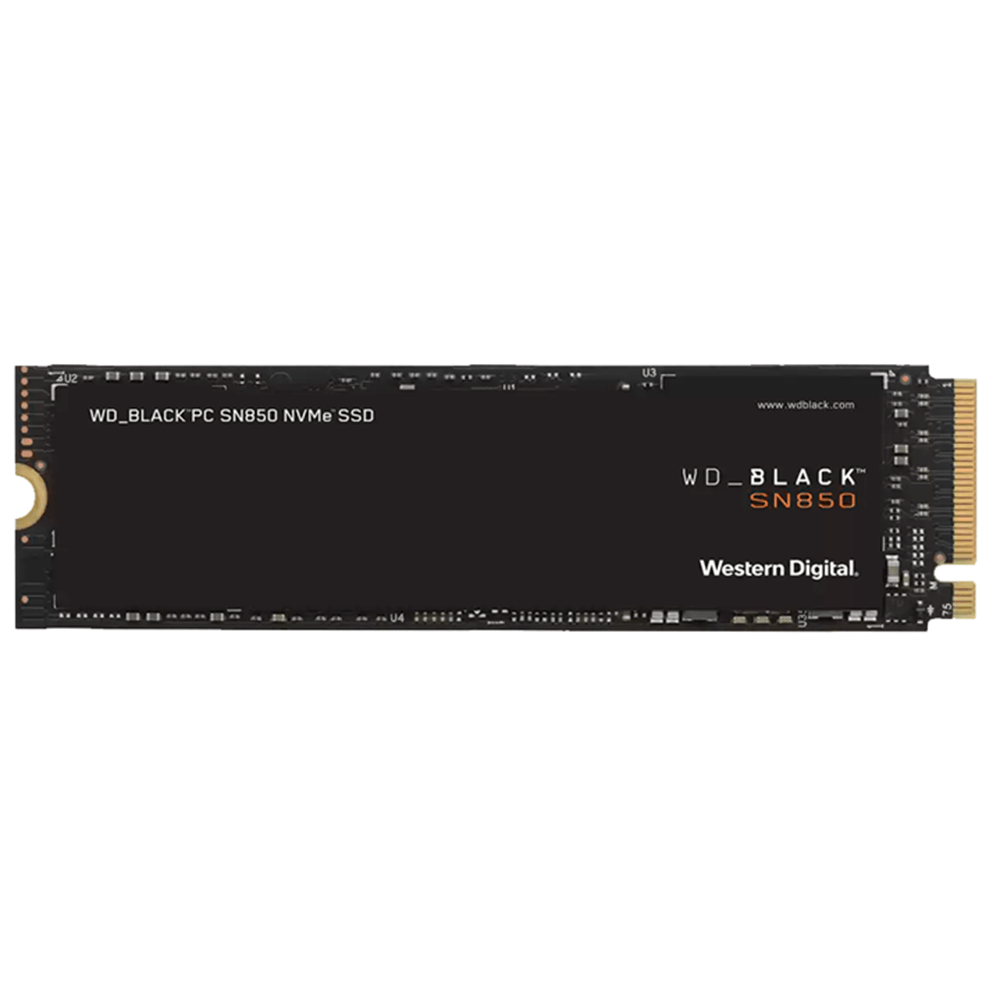 Disco Sólido SSD M.2 Western Digital Black SN850 PCIe Gen 4 - Versión sin Disipador - 500GB