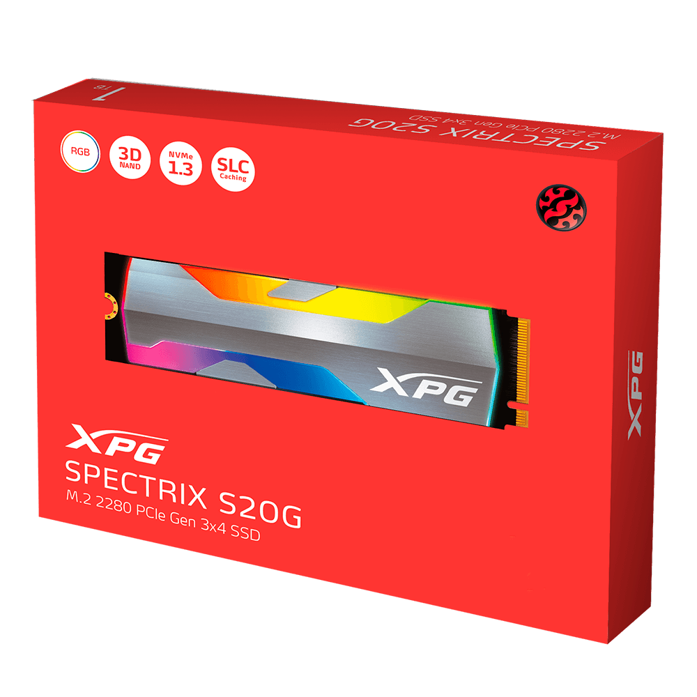 Disco Sólido SSD M.2 XPG Spectrix S20G RGB - 500GB