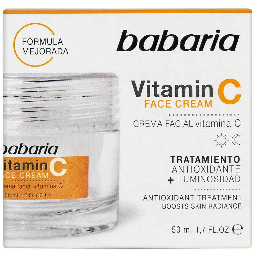 Crema Facial BABARIA Vitamina C Frasco 50ml