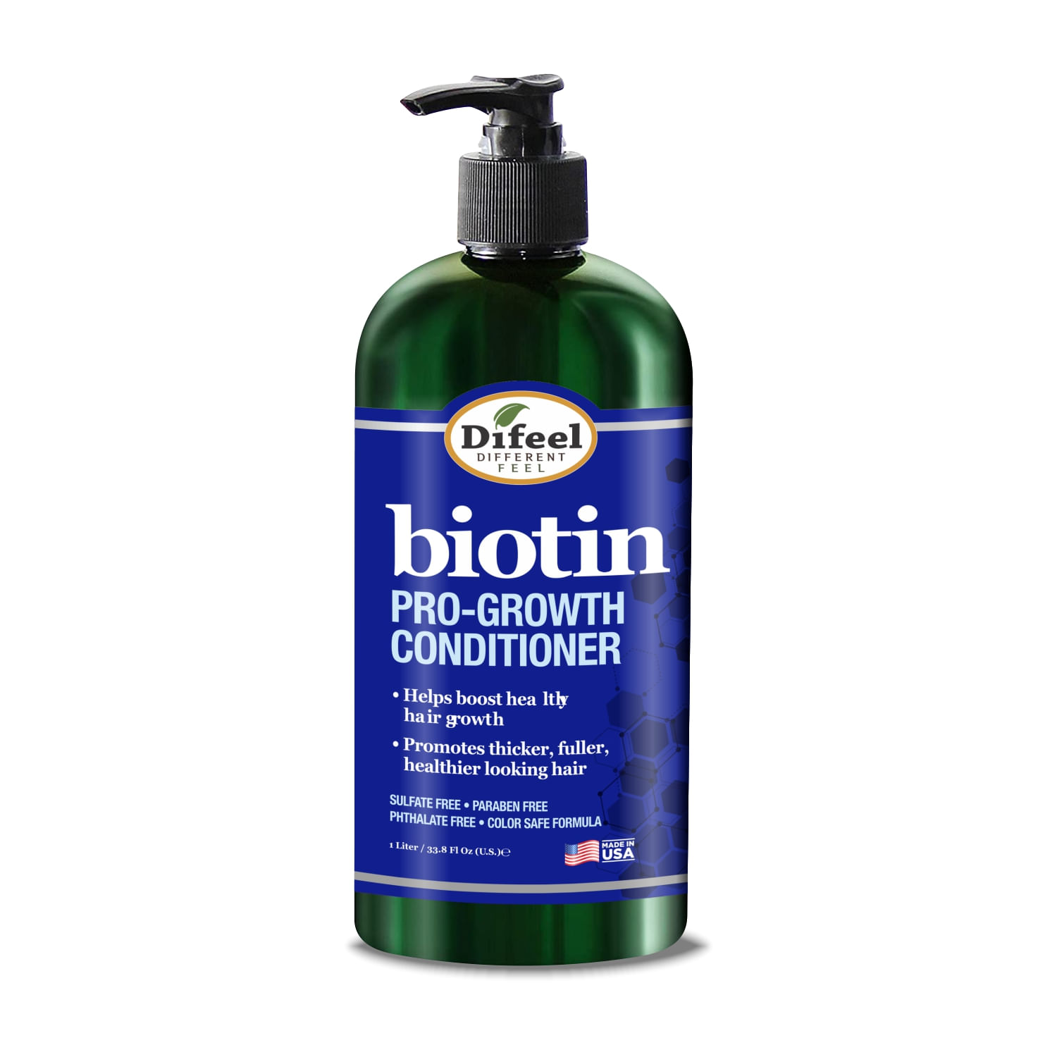 Difeel Biotin Acondicionador Pro Crecimiento 1Lt– Detiene la caída del cabello –Resultado en10 días