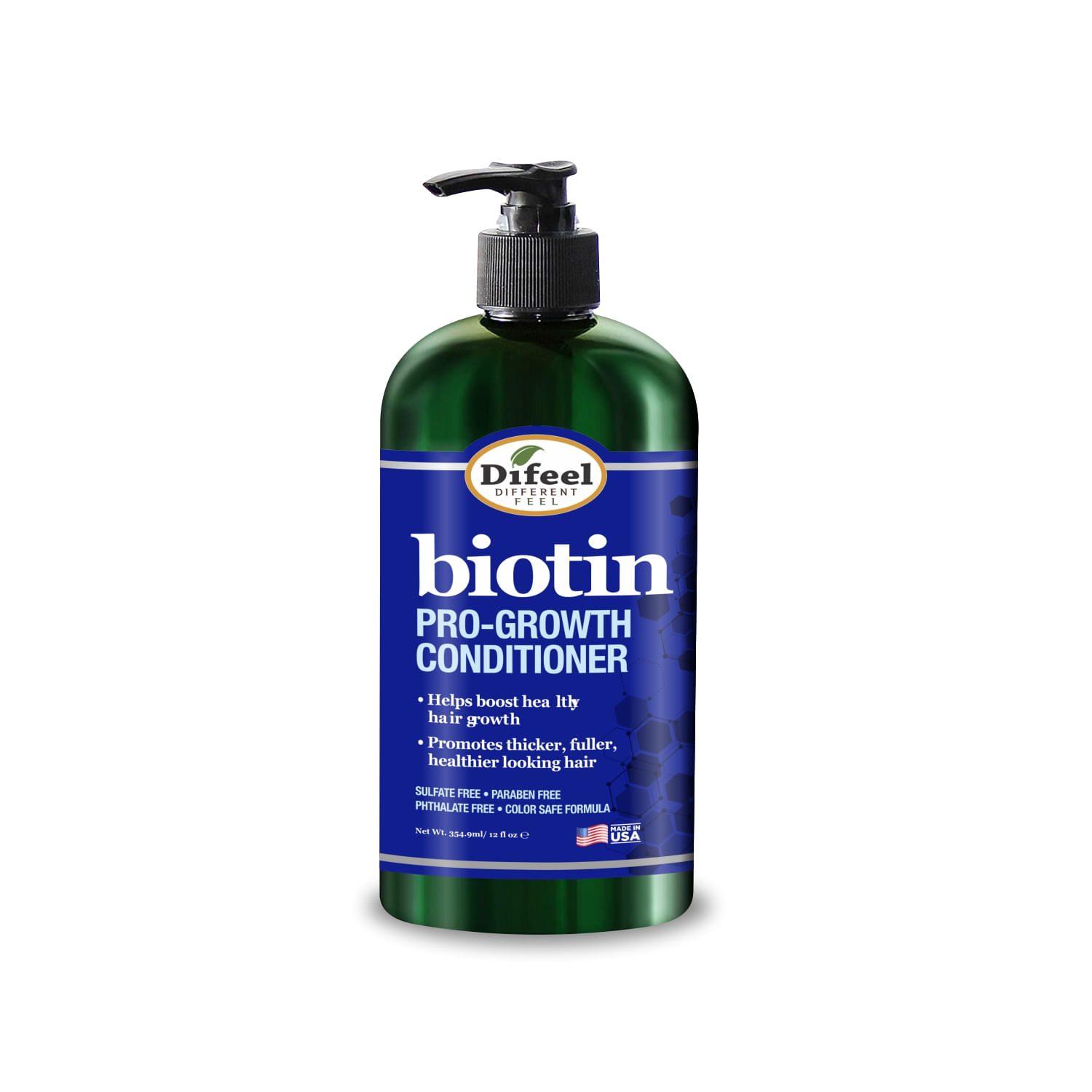 Difeel Biotin Acondicionador Pro Crecimiento 355Ml – Detiene la caída del cabello – Resultado en 10