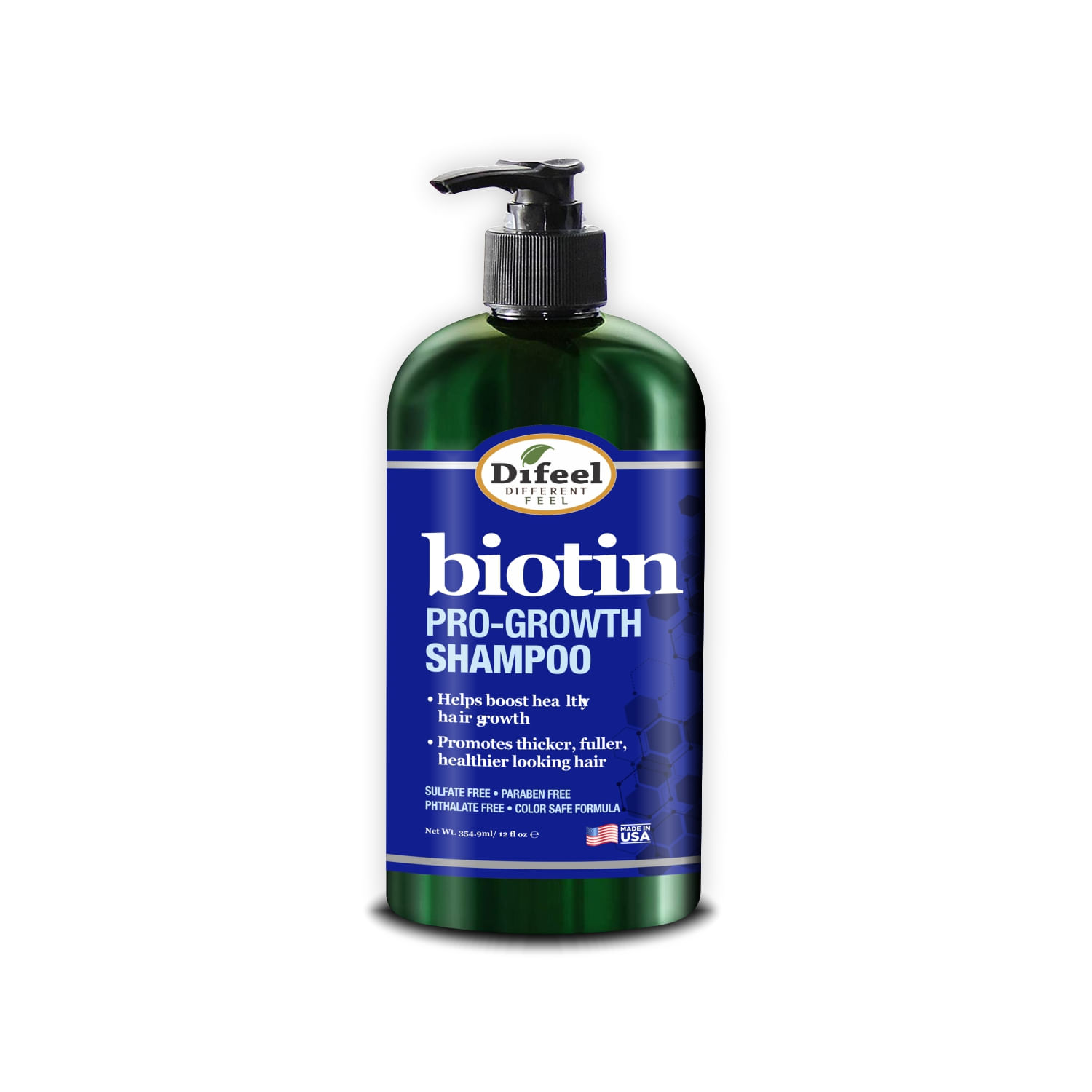 Difeel Biotin Shampoo Pro Crecimiento 355Ml – Detiene la caída del cabello – Resultados en 10 días