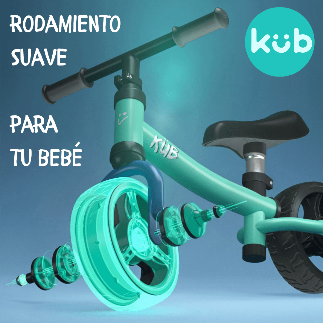 Bicicleta De Balance Para Niños Original KUB BB2 AZUL