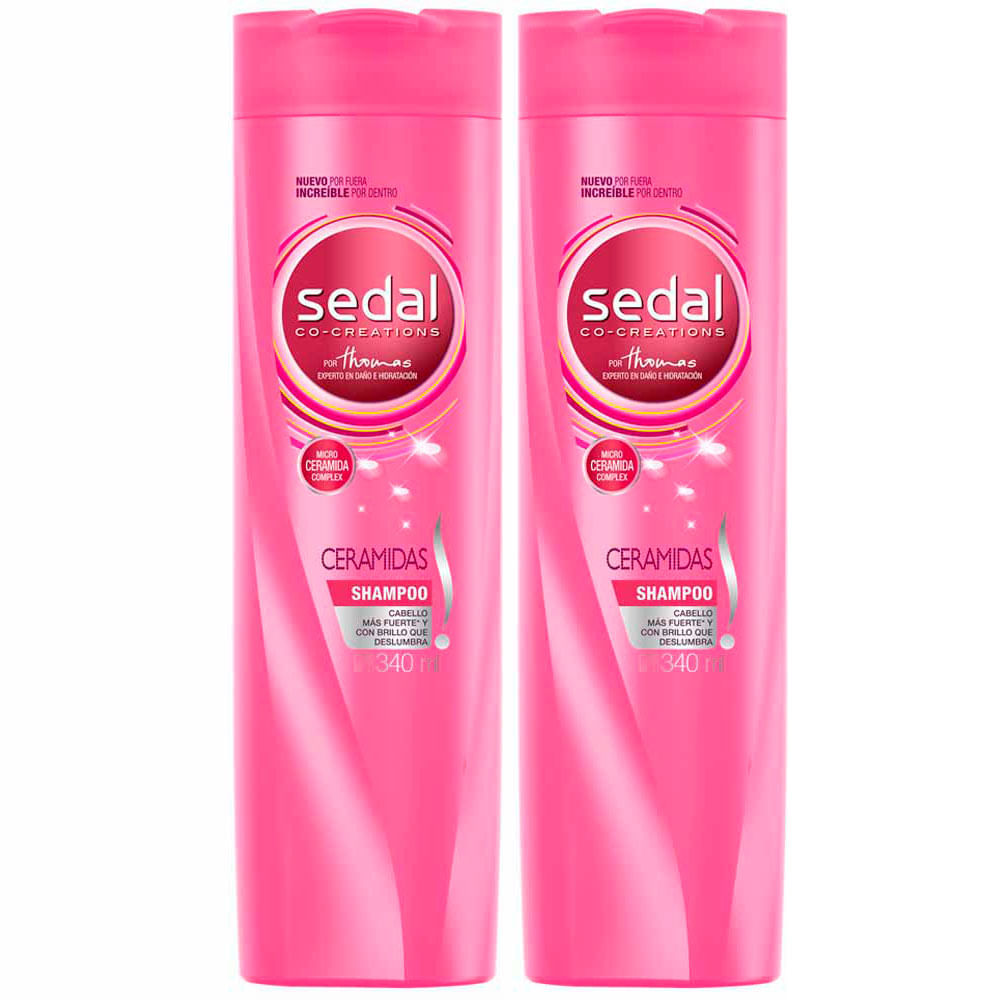 Pack Shampoo SEDAL Ceramidas Frasco 340ml Paquete 2un