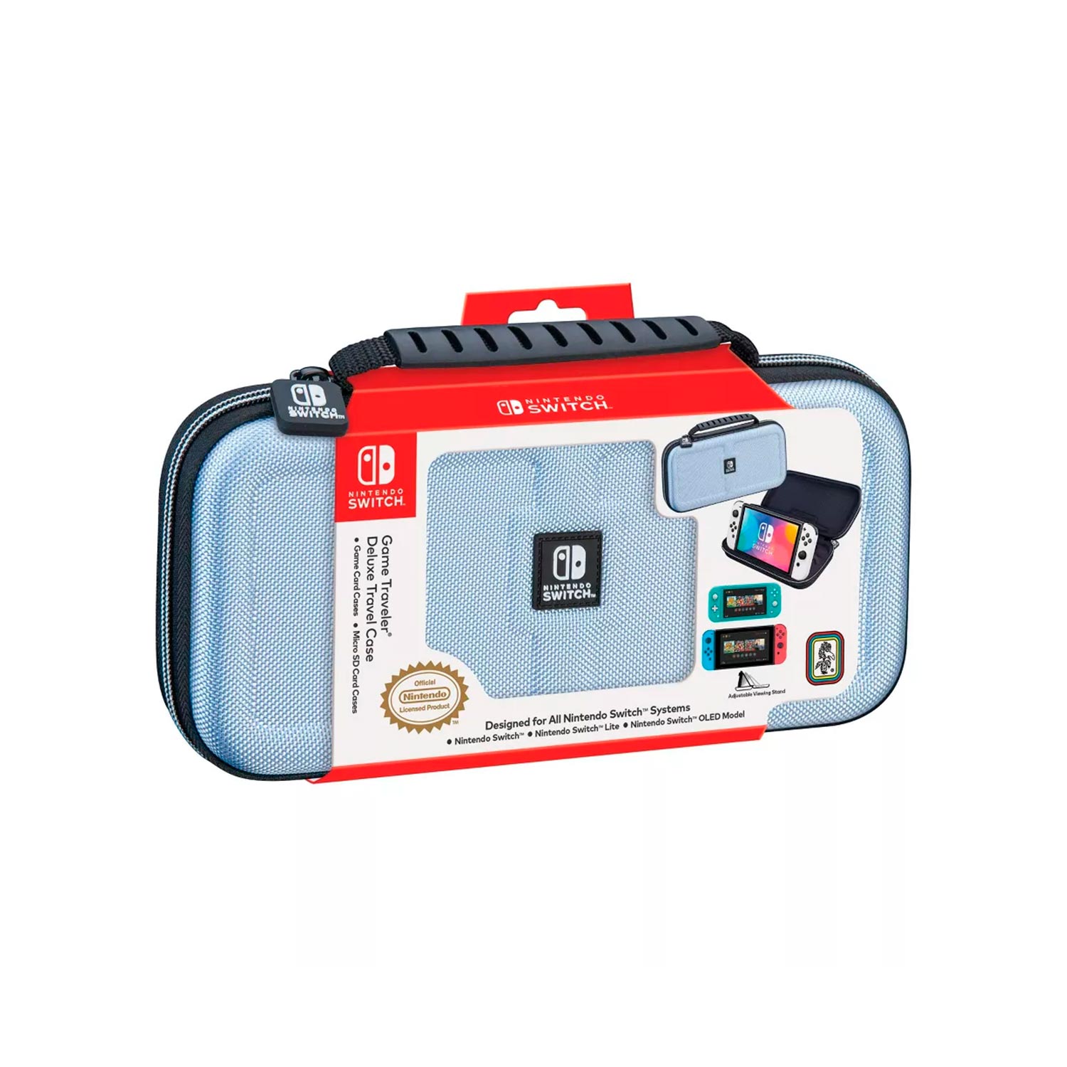 Estuche Game Traveler Deluxe Travel Case Lightblue Nintendo Switch Oled