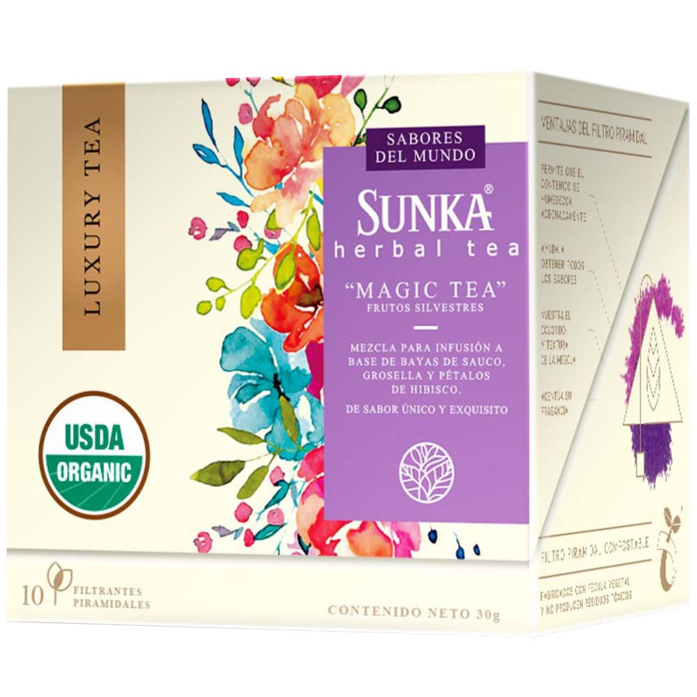 Infusión SUNKA Luxury Tea Organic Magic Caja 10un
