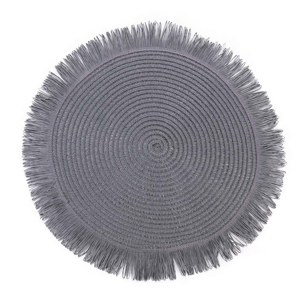 Individual tejido gris oscuro 38cm Placemats