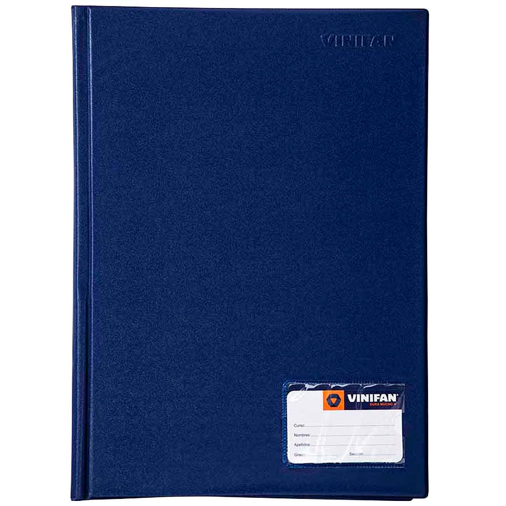 Folder VINIFAN A4 Azul Marino con Gusano