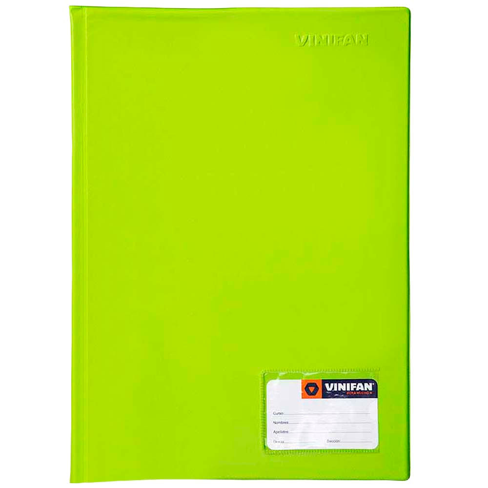 Folder VINIFAN A4 Verde Limón con Gusano