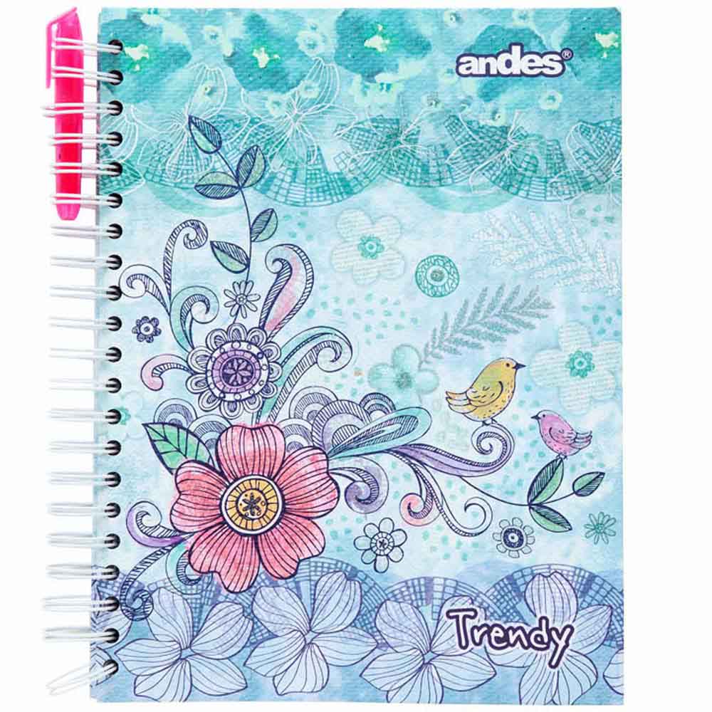Cuaderno Espiral ANDES Trend Cuadriculado 160 Hojas