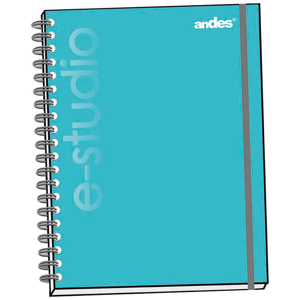 Cuaderno Espiralado ANDES A4 160 Hojas Tapa Dura E-Studio