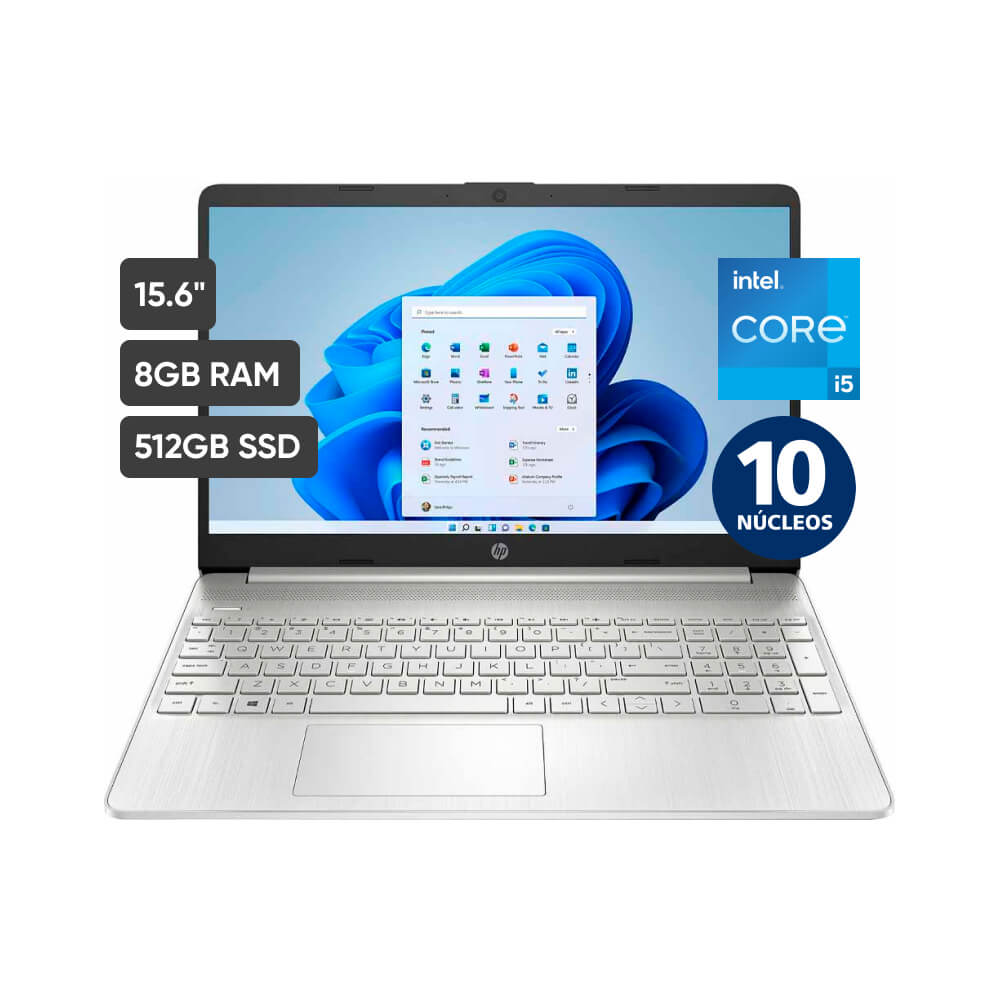 Laptop HP 15-DY5000LA 15.6" Intel Core i5 12va generación 8GB 512GB SSD