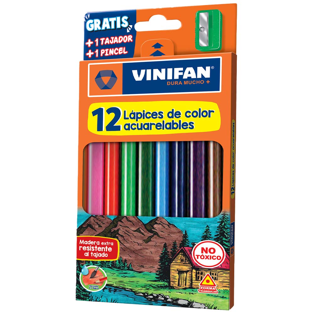 Colores VINIFAN Acuarelables Caja 12un