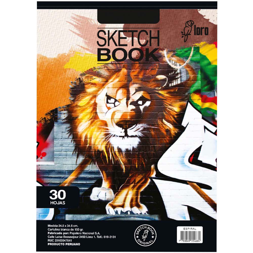 Cuaderno de Dibujo LORO Diseñor 24 Hojas