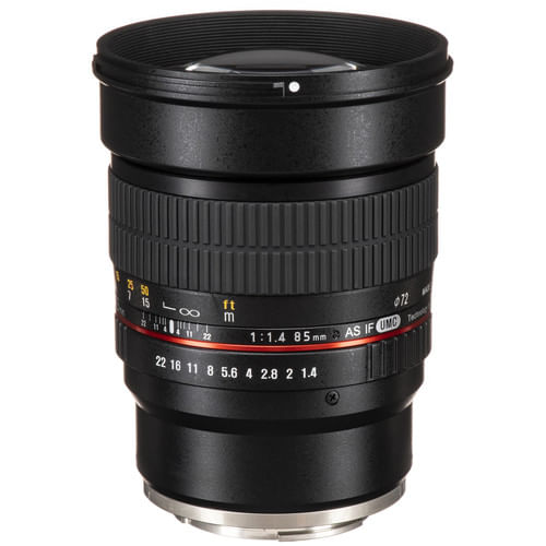 Lente Rokinon 85mm f/1.4 AS IF UMC para montura Sony E