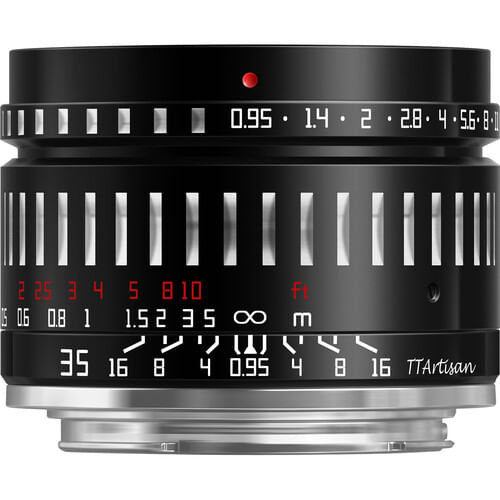 Lente tteartisan 35 mm f/0.95 para Canon EF-M