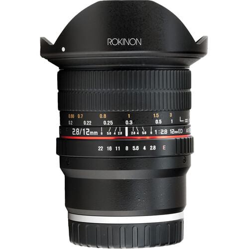 Lente ojo de pez Rokinon 12mm f/2.8 ED AS IF NCS UMC para Sony E Mount