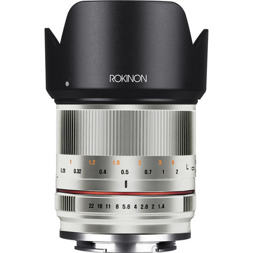 Lente Rokinon 21 mm f/1.4 para Fujifilm x (plata)