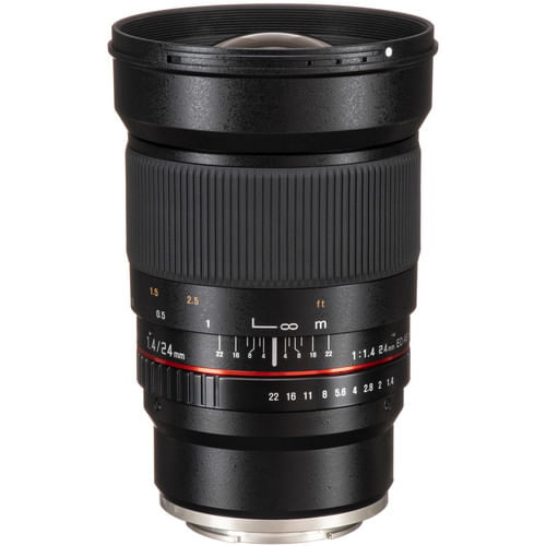Lente Rokinon 24mm f/1.4 ED AS IF UMC para montura Sony E