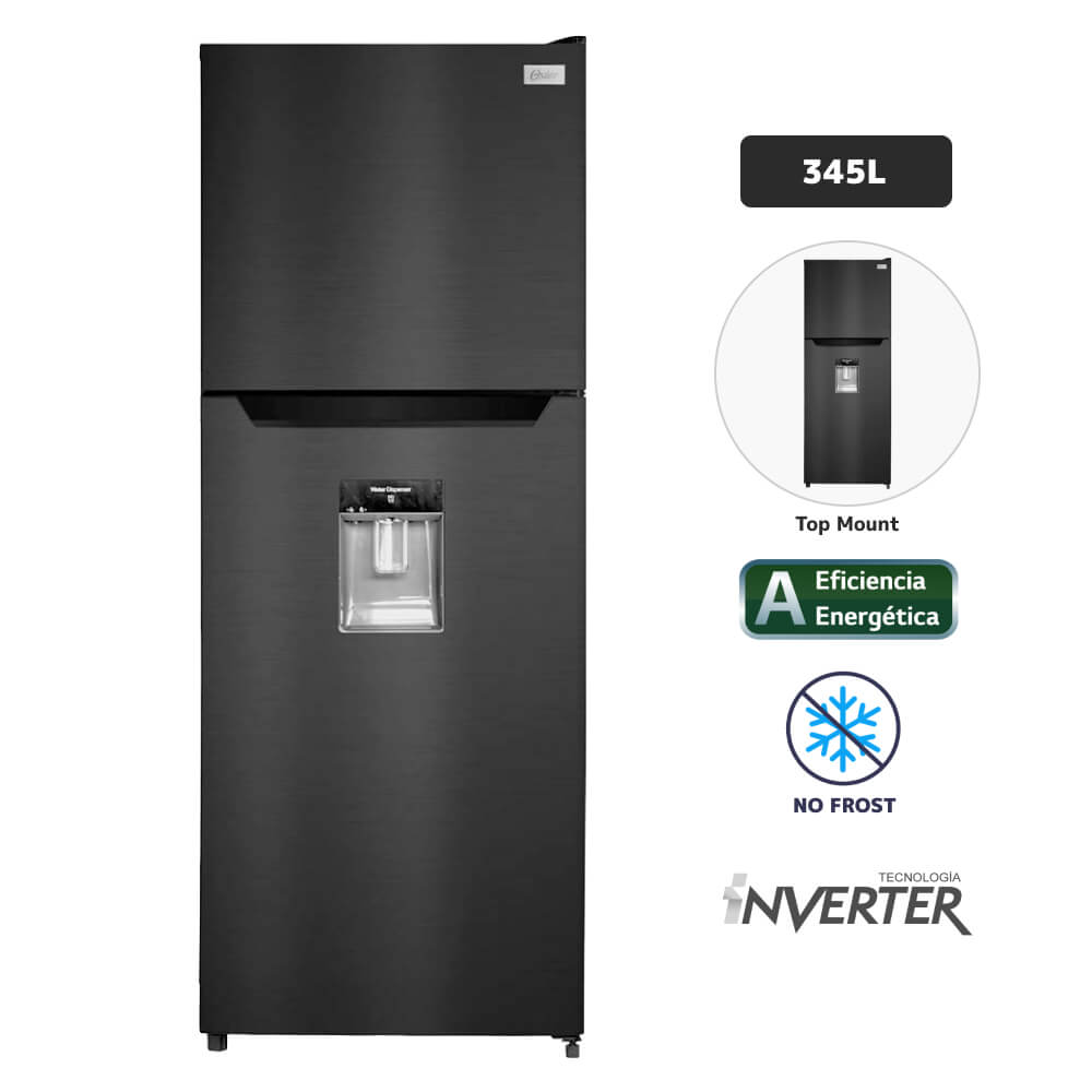 Refrigeradora OSTER 345L No Frost OS-PNFME21200BD Black Inox