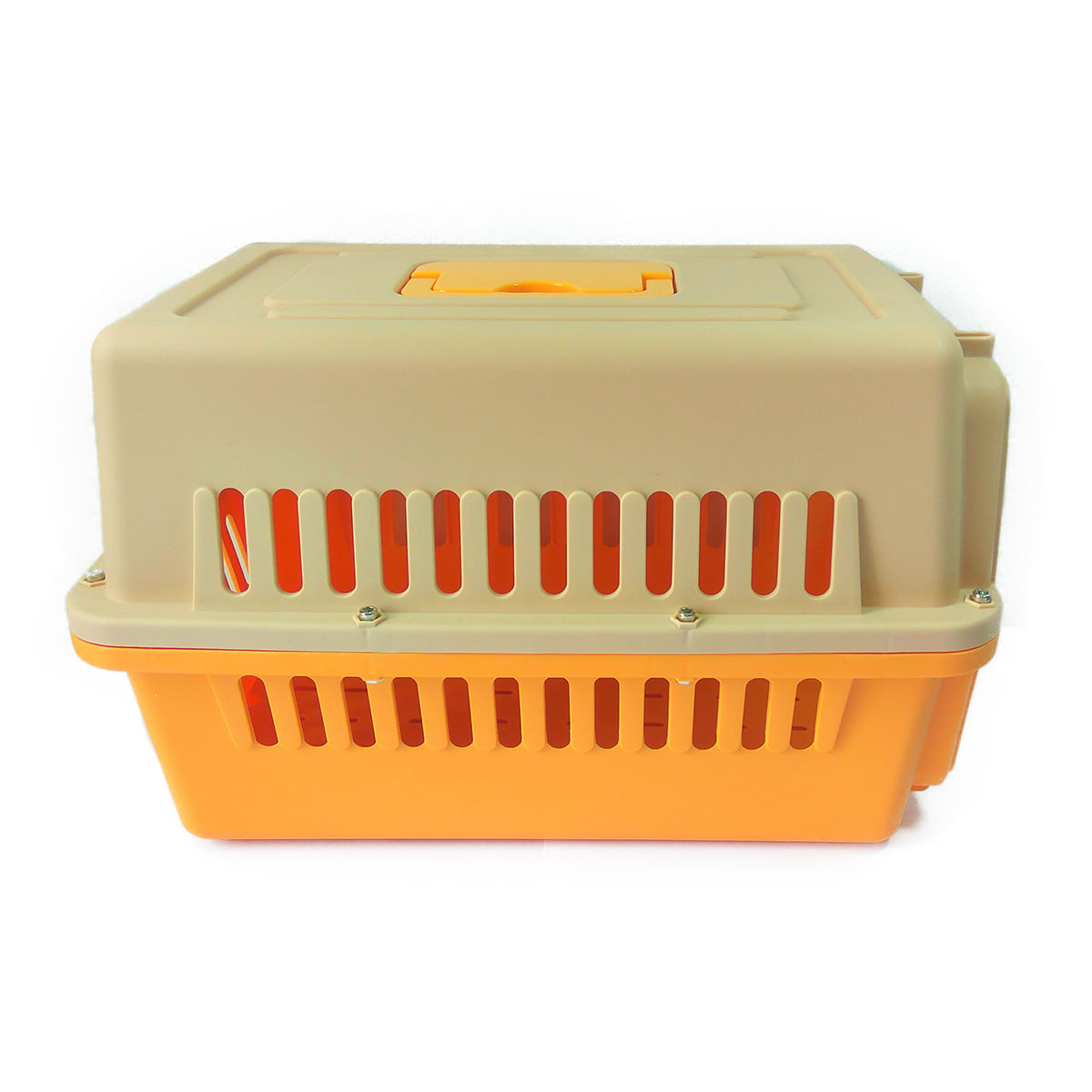 Transportador de Mascotas, Kennel, Canil Pequeño L57 - Piso Impermeable - Amarillo