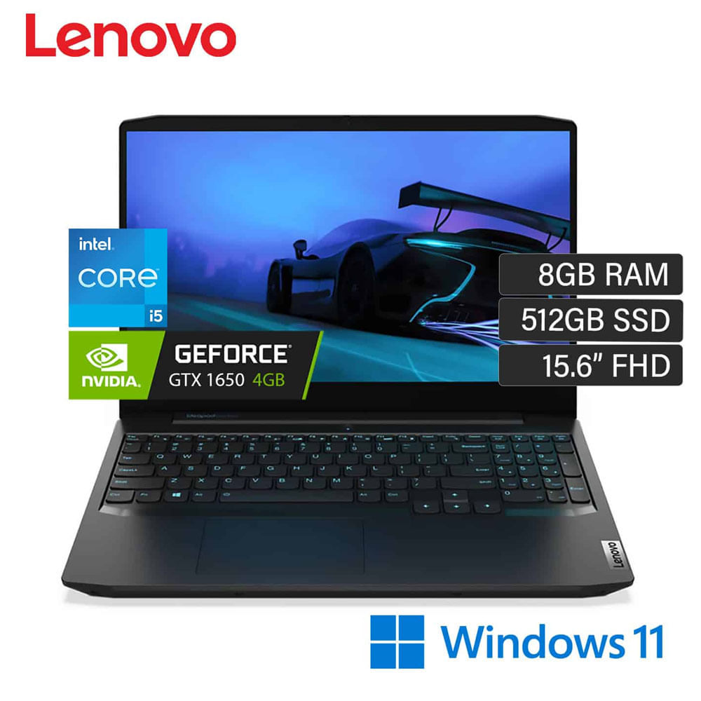 Laptop Lenovo Ideapad 3 15.6" Intel i5 11va Generación RAM 8GB 512GB SSD