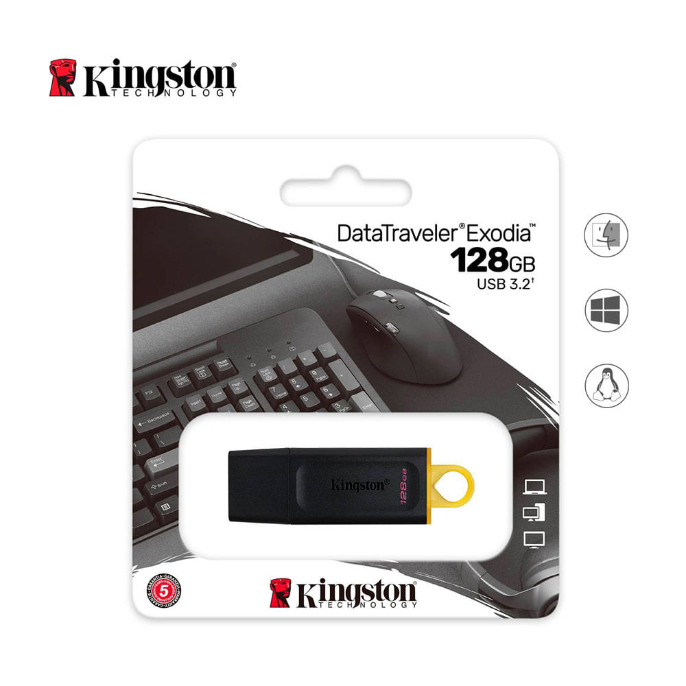 Memoria Flash USB Kingston Data Traveler Exodia 128GB - USB 3.2