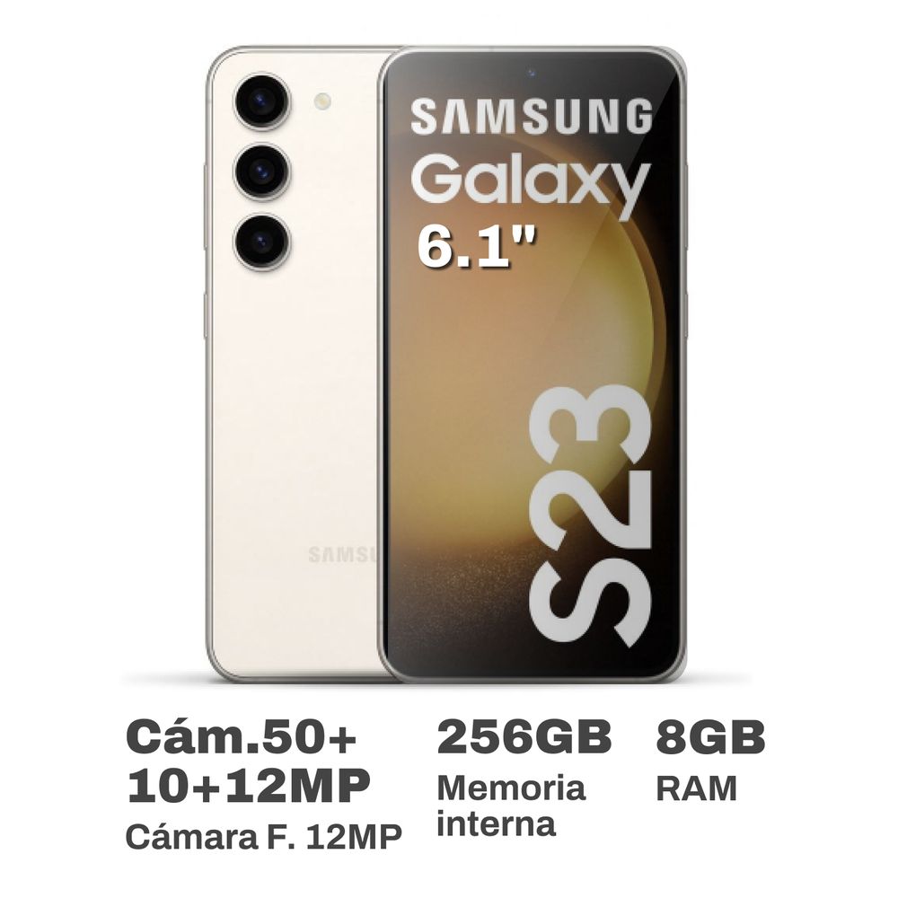 Celular Samsung Galaxy S23 6.1" 8GB RAM 256GB Cream