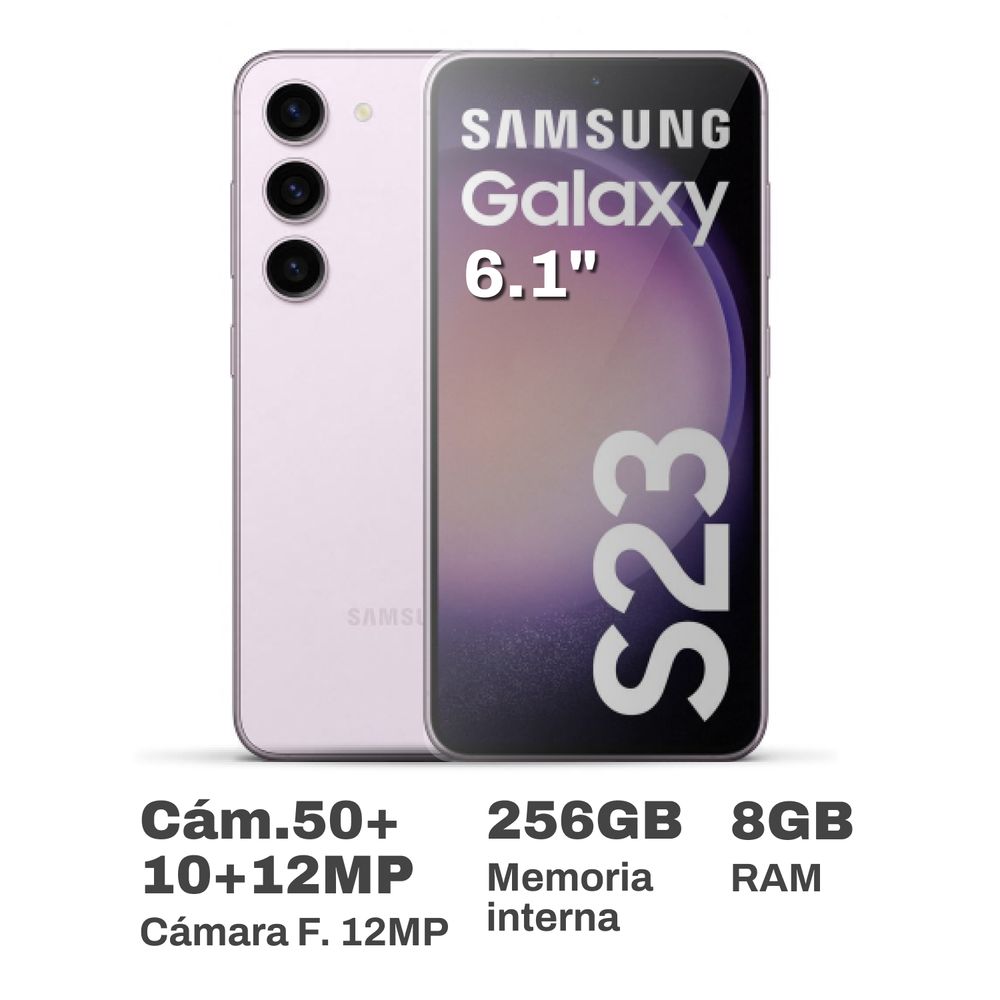 Celular Samsung Galaxy S23 6.1" 8GB RAM 256GB Lavender