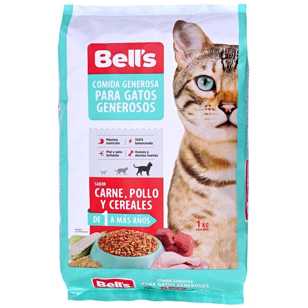 Comida para Gatos BELLS Adulto Bolsa 1Kg