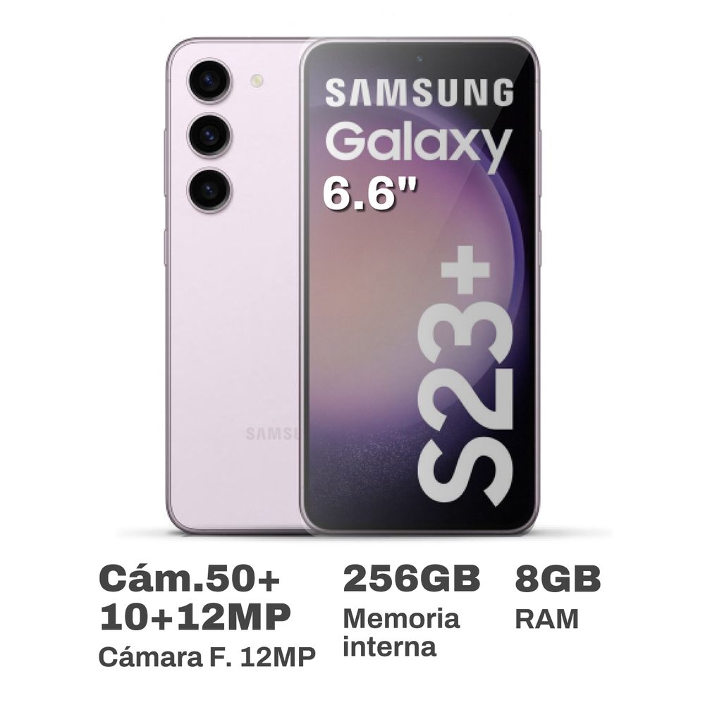 Celular Samsung Galaxy S23+ 6.6" 8GB RAM 256GB Lavender