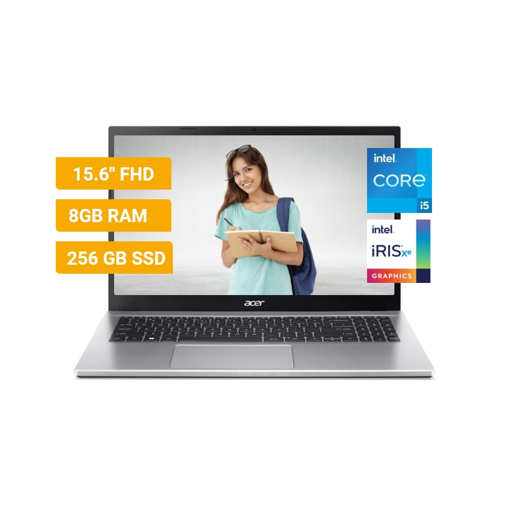 Laptop Acer Aspire 3 A315 Intel Core i5-1135G7 8GB RAM 256 GB SSD 15.6" FHD