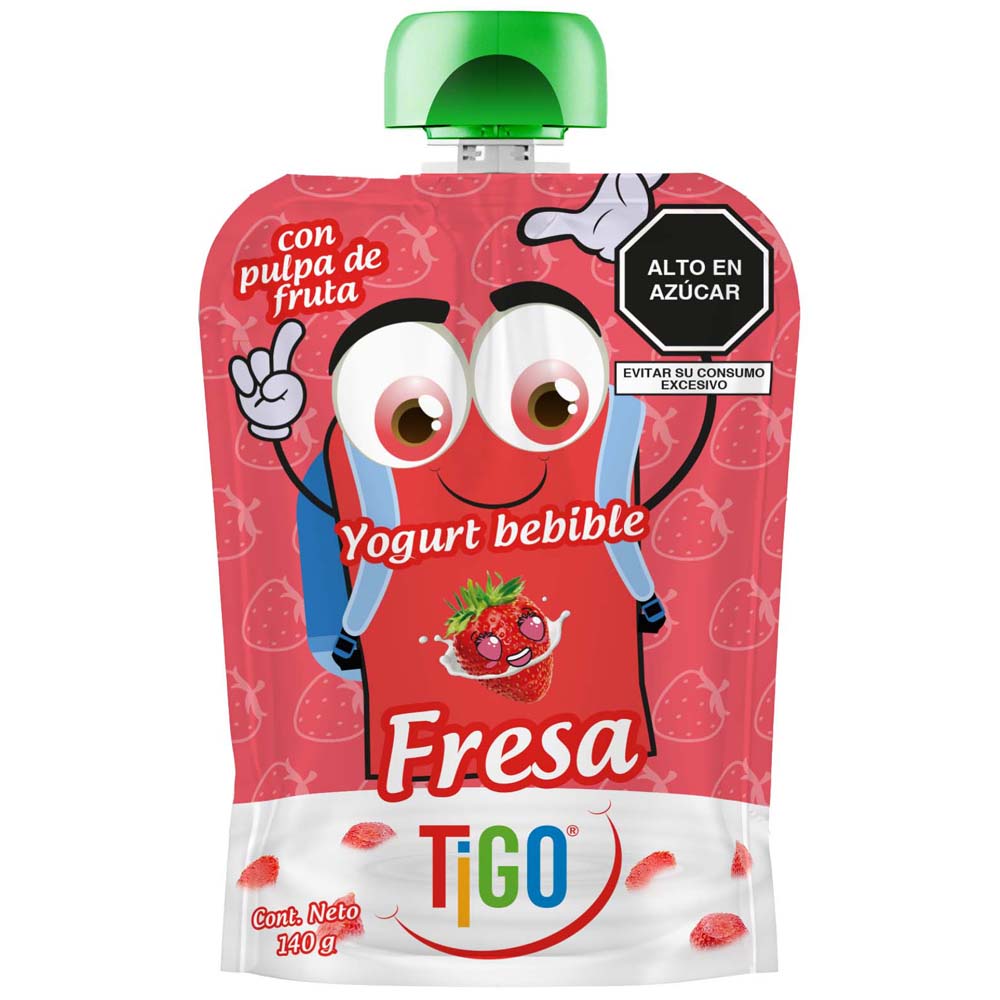 Yogurt Bebible TIGO Fresa Doypack 140g