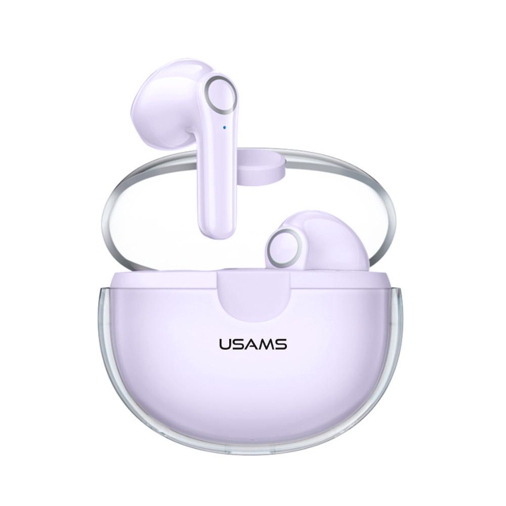 Audífono Usams Earbuds Touch BU12 TWS Bluetooth 5.1 Lila